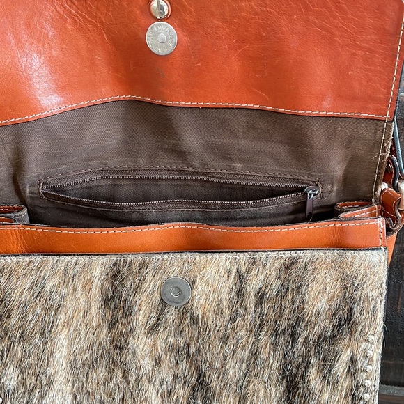 Tooled Leather Hair On Purse - Picture 4 of 7